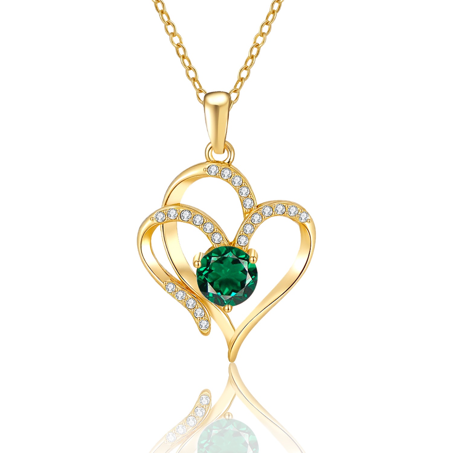 Men's Low-Allergen Necklace with 5A Zirconia Pendant